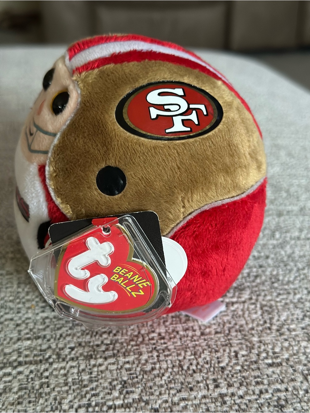 Ty Beanie Ballz San Francisco 49ers Plush • NFL Football Collectible
